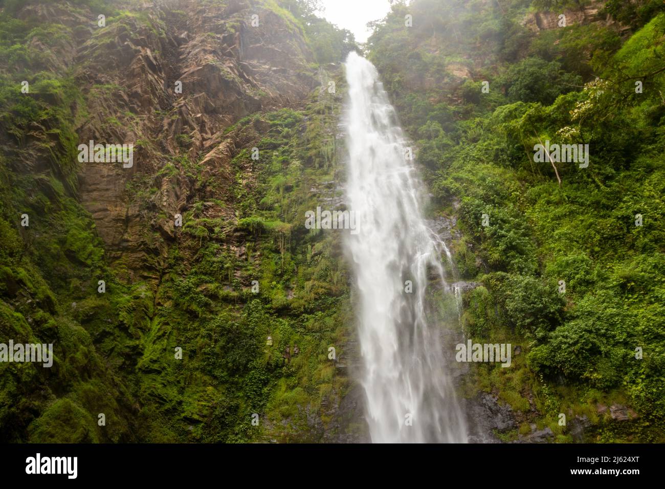 Lower Wli Waterfall, Volta Region. Stock Photo