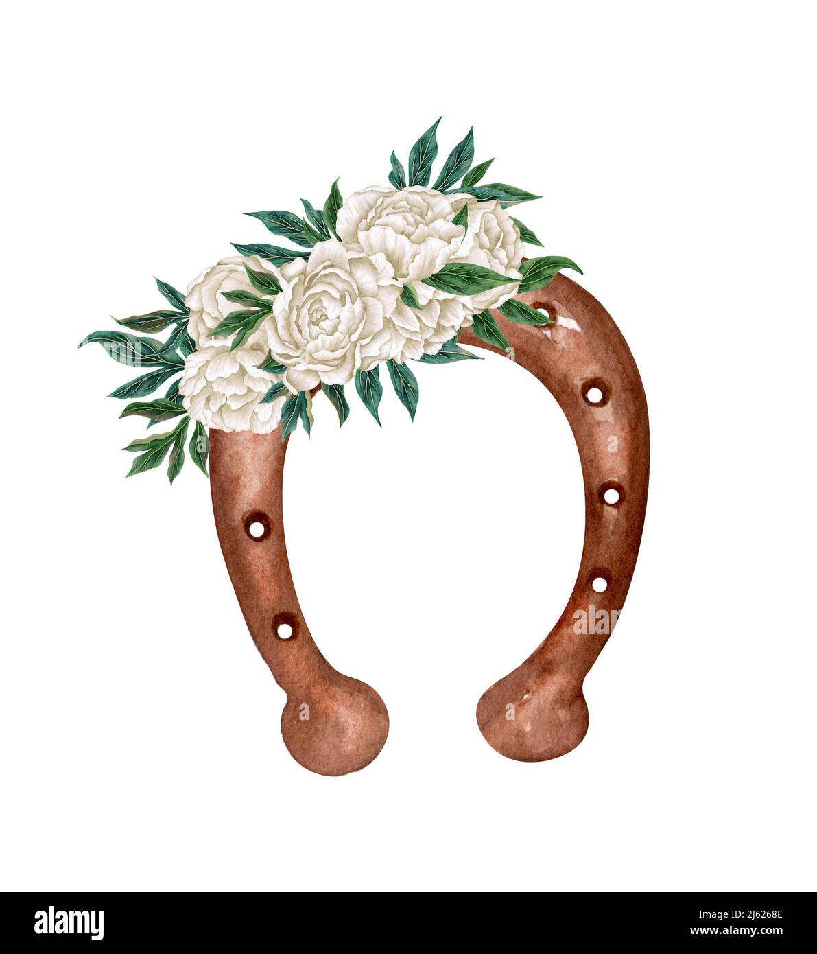 Watercolor country boots with red flowers and greenery, illustration  isolated on white background. Rustic wedding Stock Photo - Alamy, image size:1191x1390