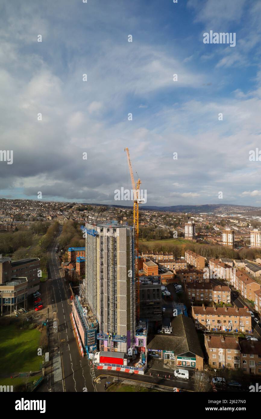 Sheffield city skyline South Yorkshire England Stock Photo