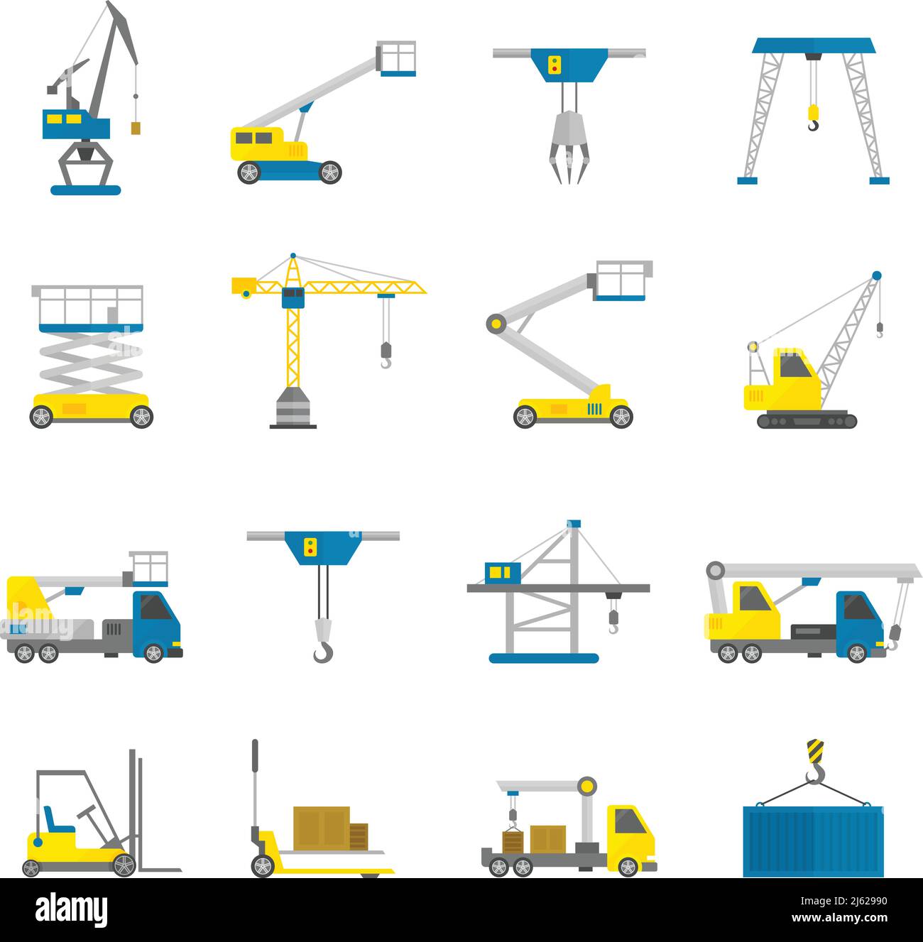 Lifting equipment cargo transportation and construction machinery flat ...