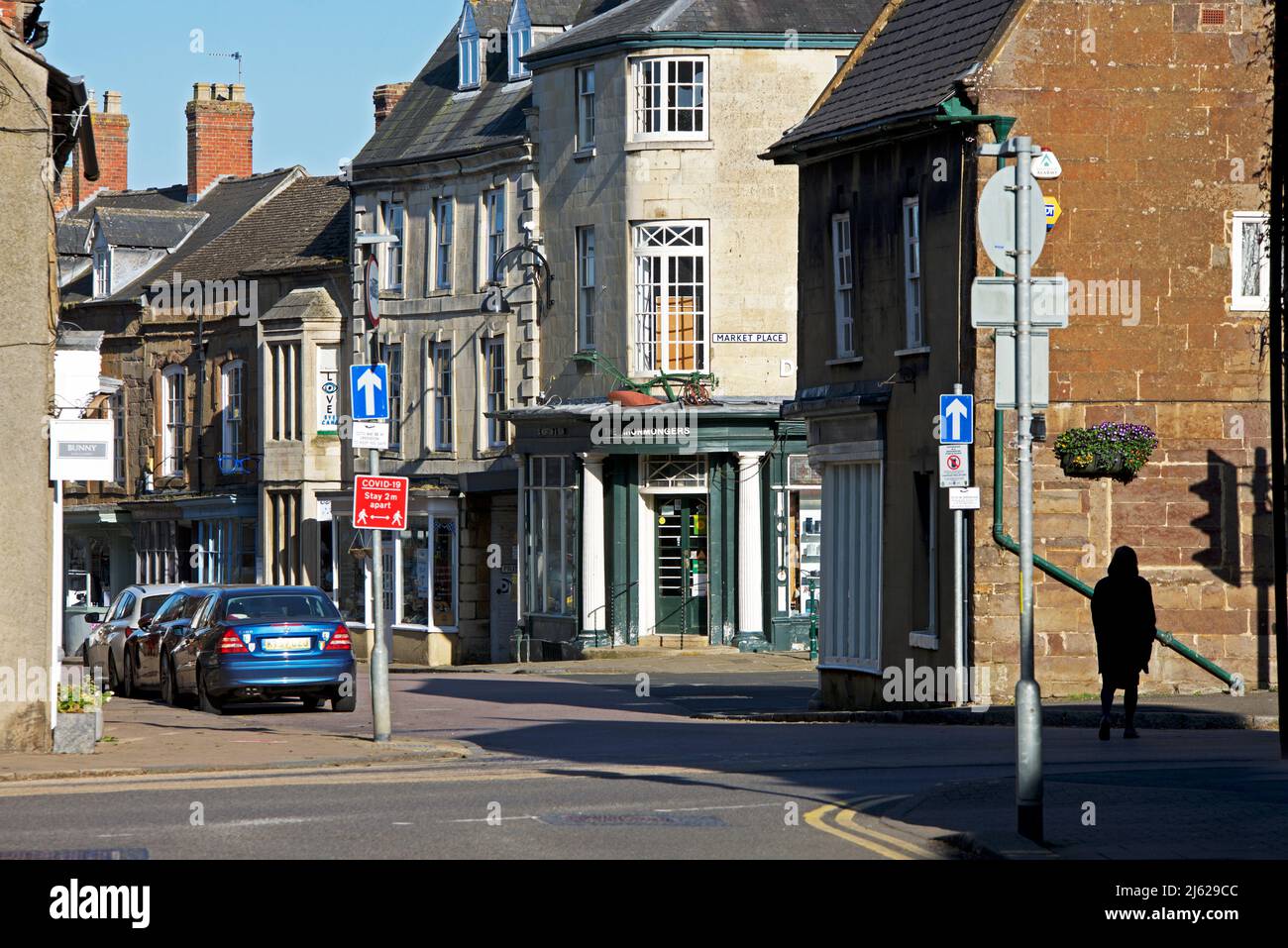 The High Street, Uppingam, Rutland, England UK Stock Photo - Alamy