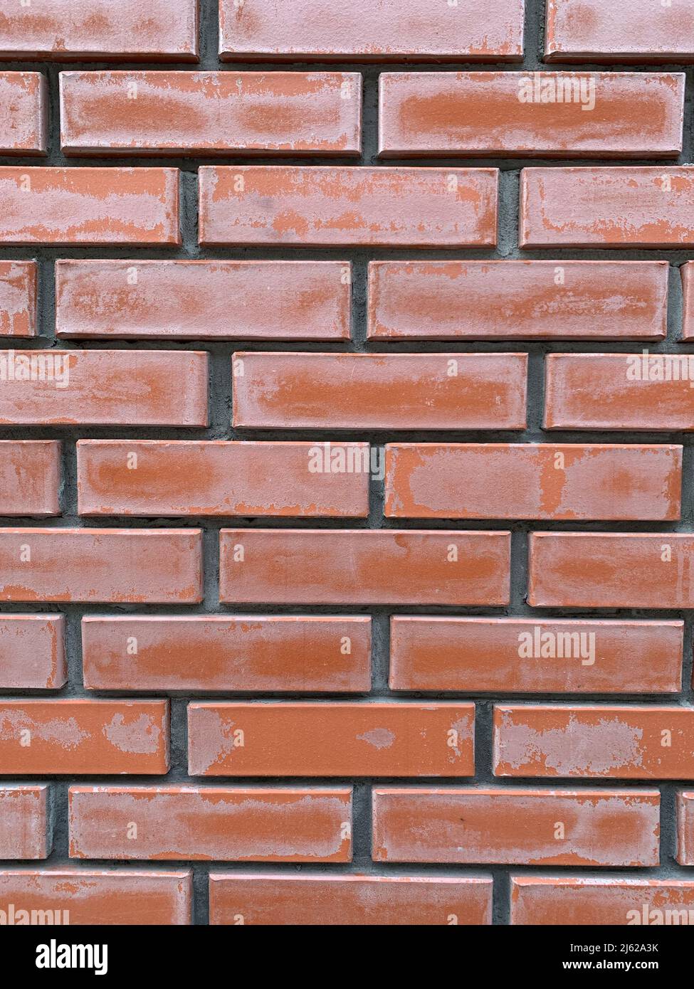 Wall with red bricks. Old brick wall background. grunge brick background texture Stock Photo