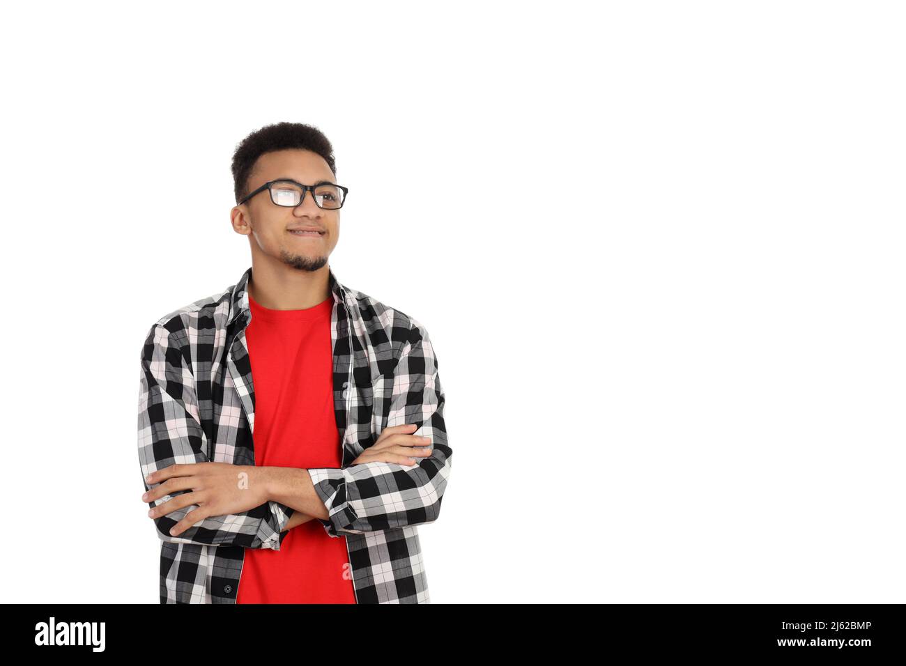 Inspiring young man Cut Out Stock Images & Pictures - Alamy