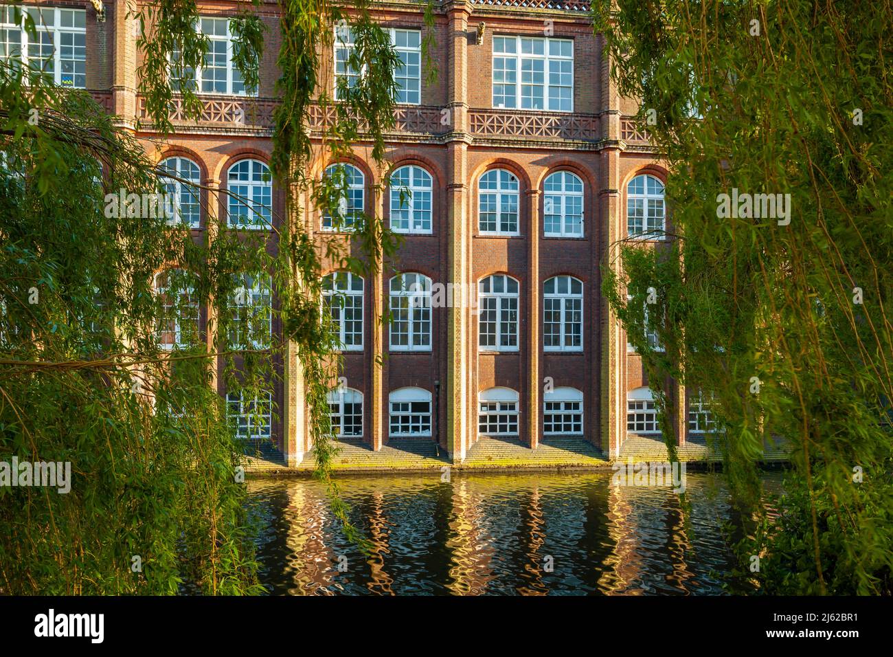 Spring afternoon at Norwich Technical Institute, Norfolk, England. Stock Photo