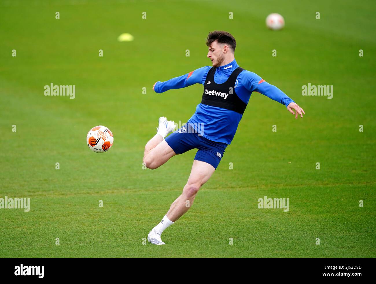 West Ham United's Declan Rice during a training session at Rush Green