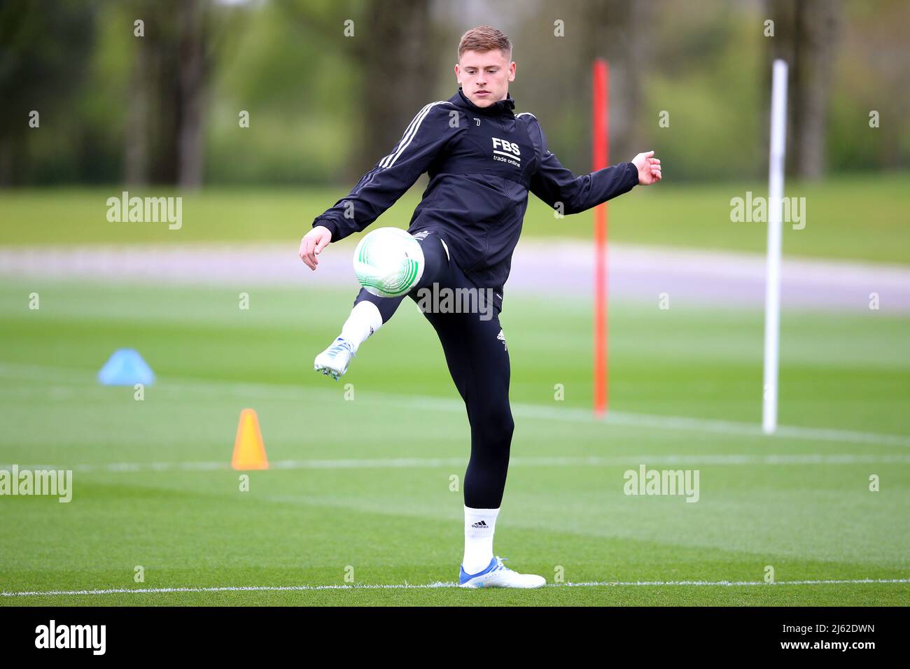 Leicester City's Harvey Barnes during a training session at LCFC Training Ground, Seagrave