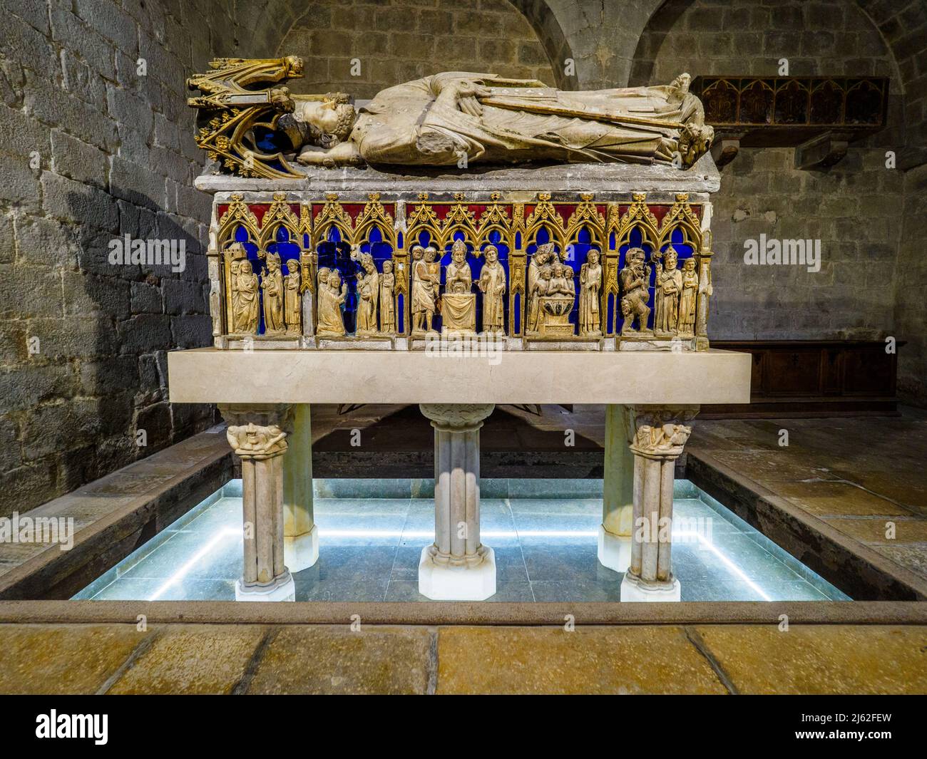 Ancient sepulchre of Saint Narcissus Basilica of Saint Felix Girona, Spain Stock Photo Alamy