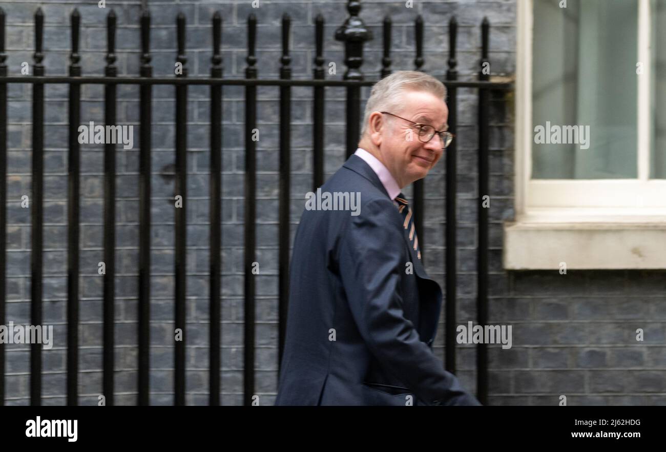 London, UK. , . Michael Gove, Secretary of State for Housing Communities and Local Government, in Downing Street London Credit: Ian Davidson/Alamy Live News Stock Photo
