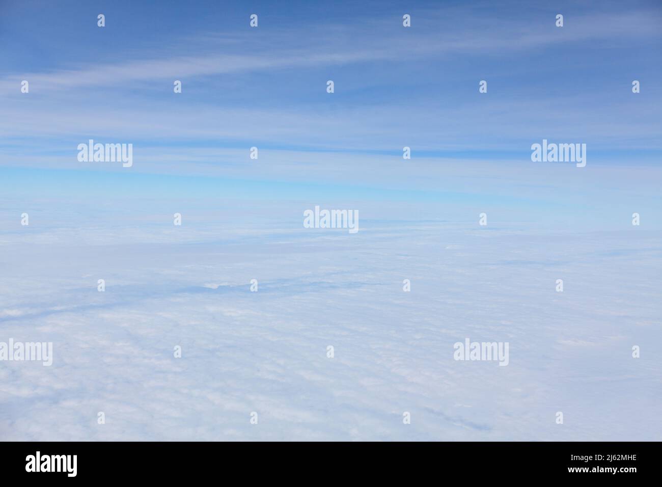 Water Vapor in Stratosphere . High Level White Clouds Stock Photo Alamy