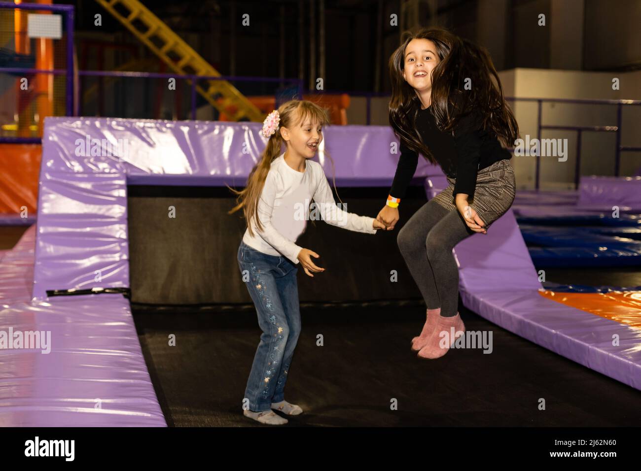 Woman bouncing trampoline joy hires stock photography and images Alamy