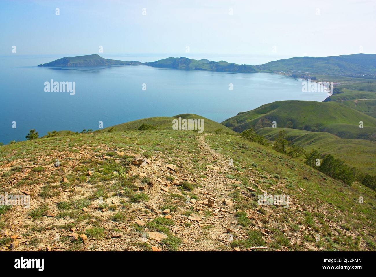 View of Cape Kiik-atlama, Crimea Stock Photo