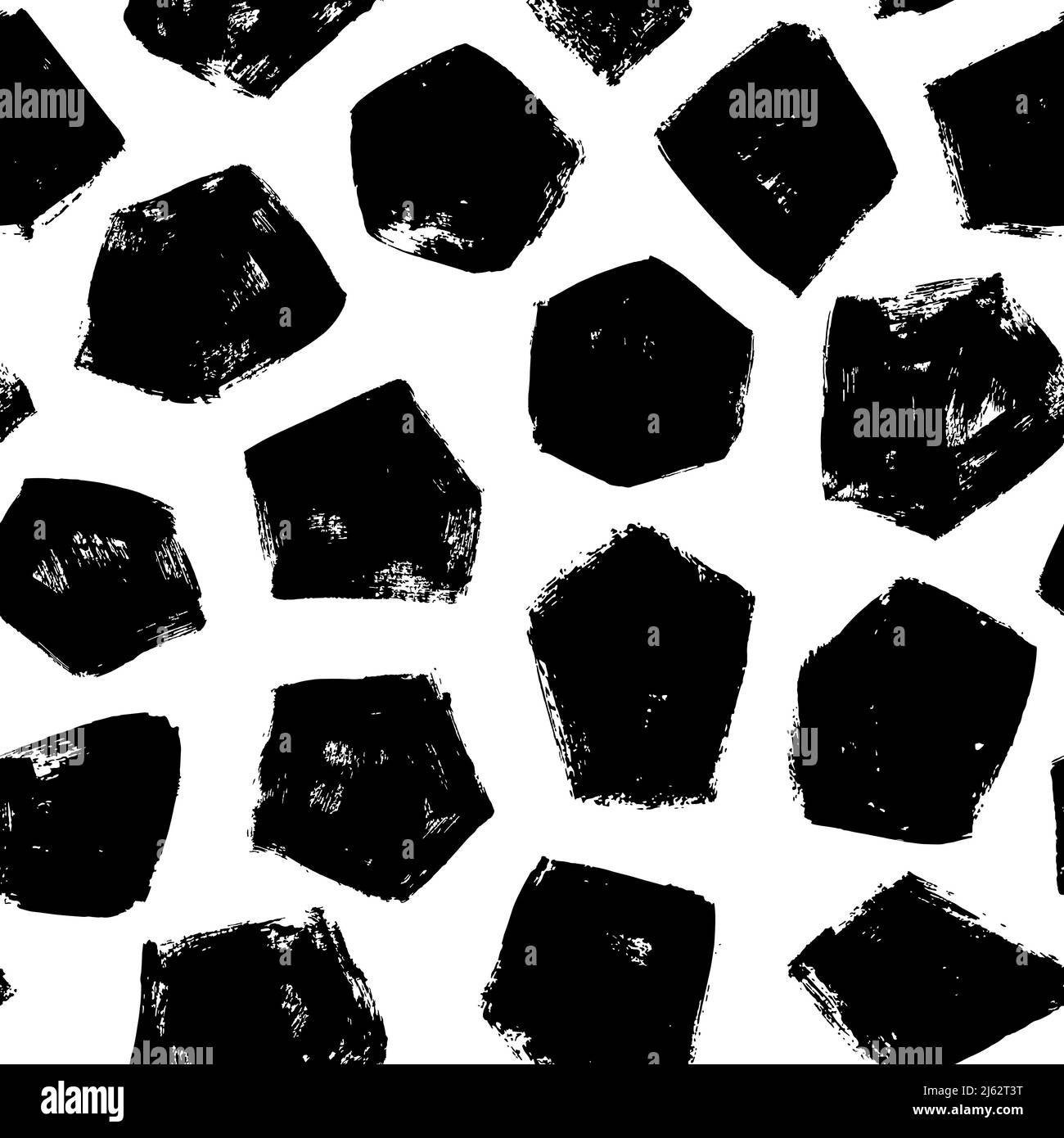 Hand drawn black grunge mosaic seamless pattern Stock Vector Image ...