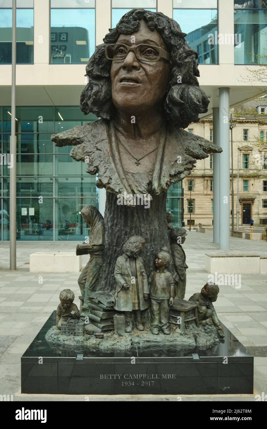 Statue of Betty Campbell, Welsh community activities and Wales' first
