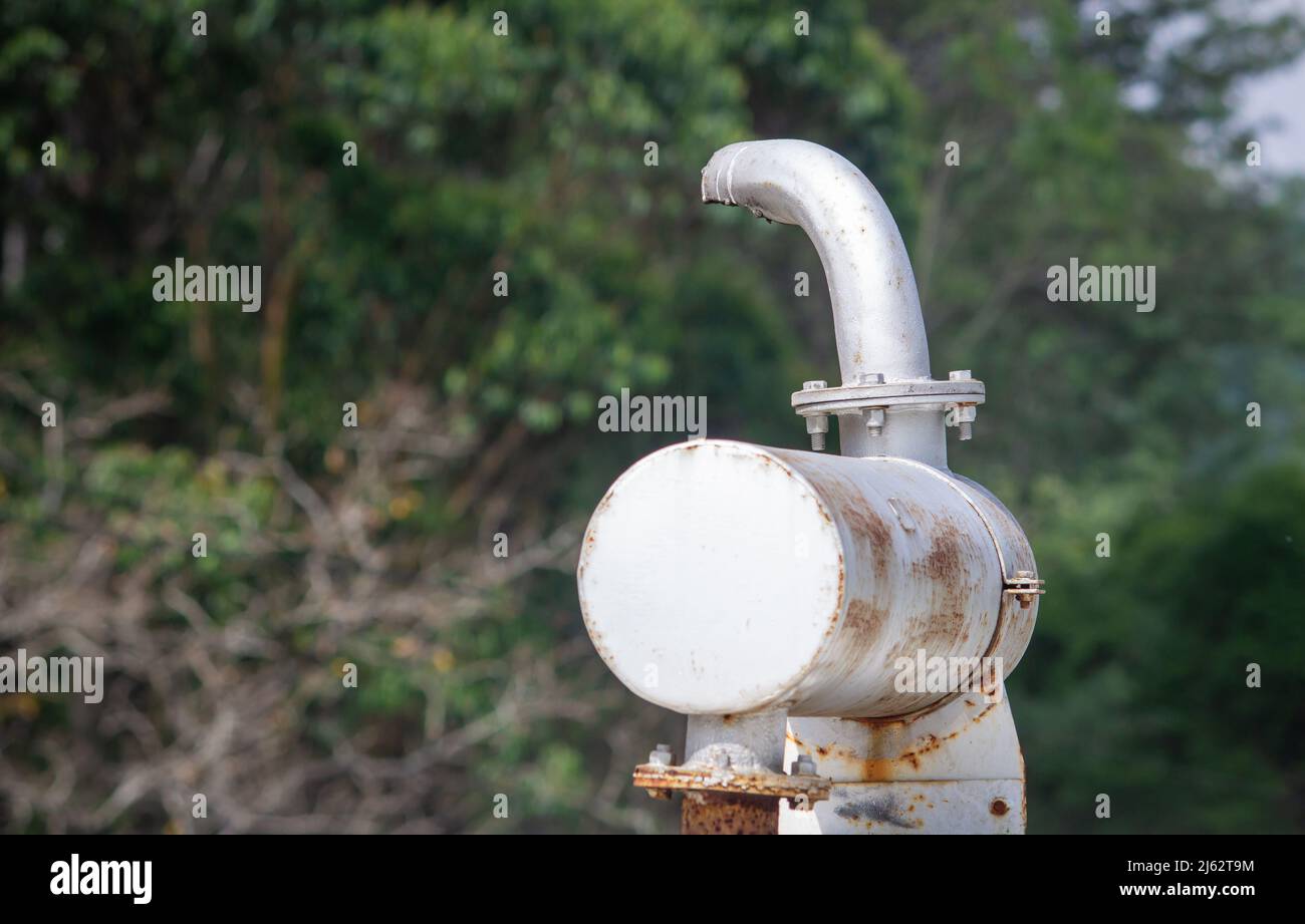 Exhaust system of a diesel generator used as backup in case of power