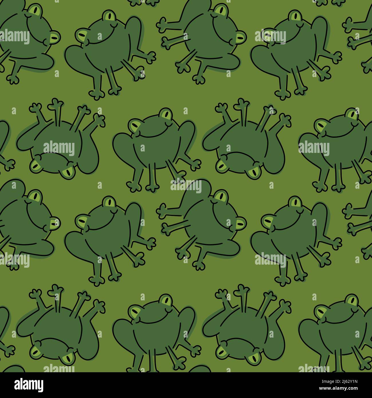 Kids seamless little frogs pattern for fabrics and textiles and