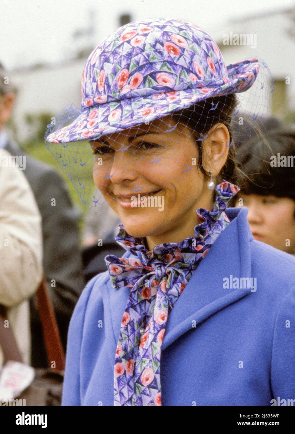 QUEEN SILVIA Sweden in Soviet Union on official State visit 1978 Stock Photo