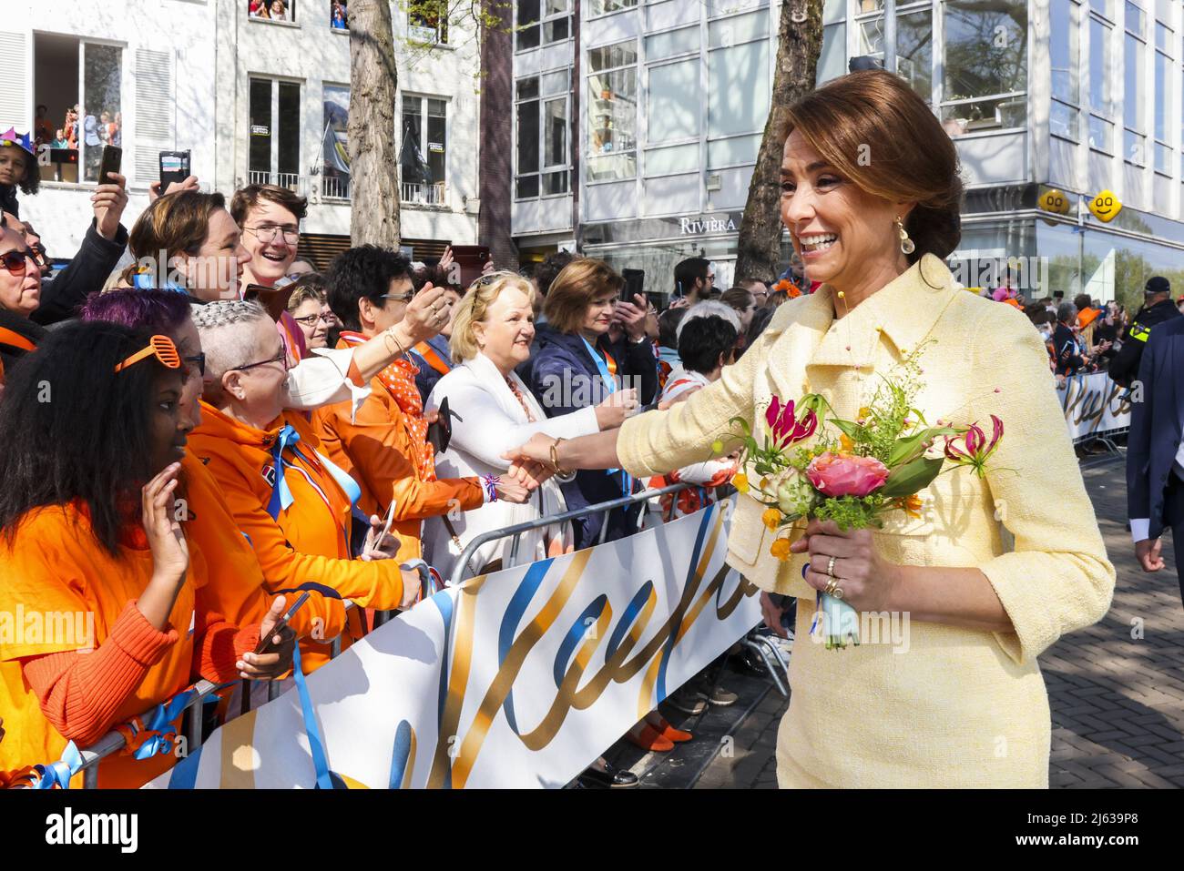 2022-04-27 11:21:53 MAASTRICHT - Princess Marilene during King's Day in Maastricht. After two silent corona years, the Dutch are again celebrating King's Day as usual. ANP POOL PATRICK VAN KATWIJK netherlands out - belgium out Stock Photo