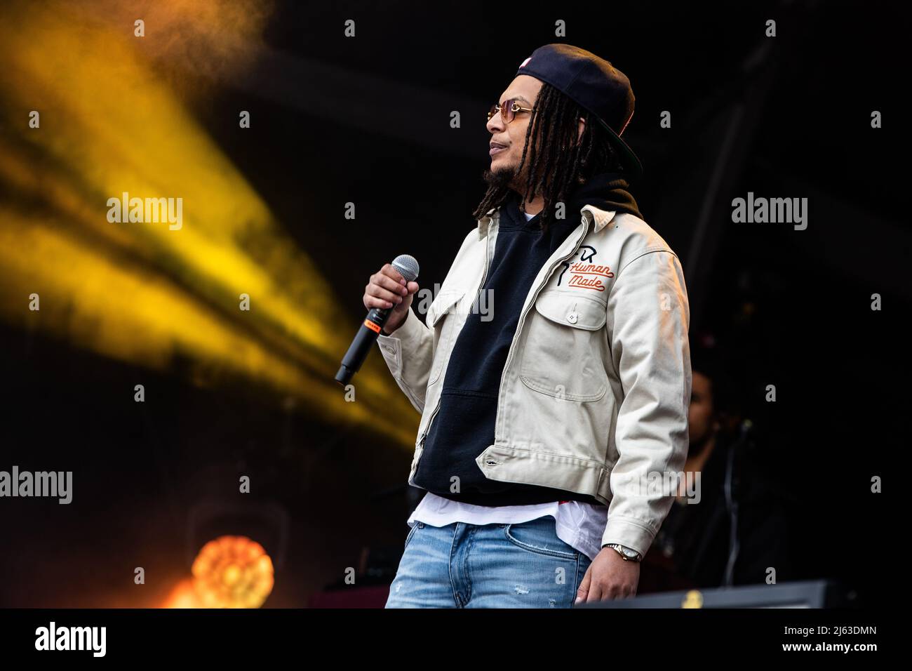 2022-04-27 14:01:35 AMSTERDAM - Rapper Ronnie Flex performs during ...