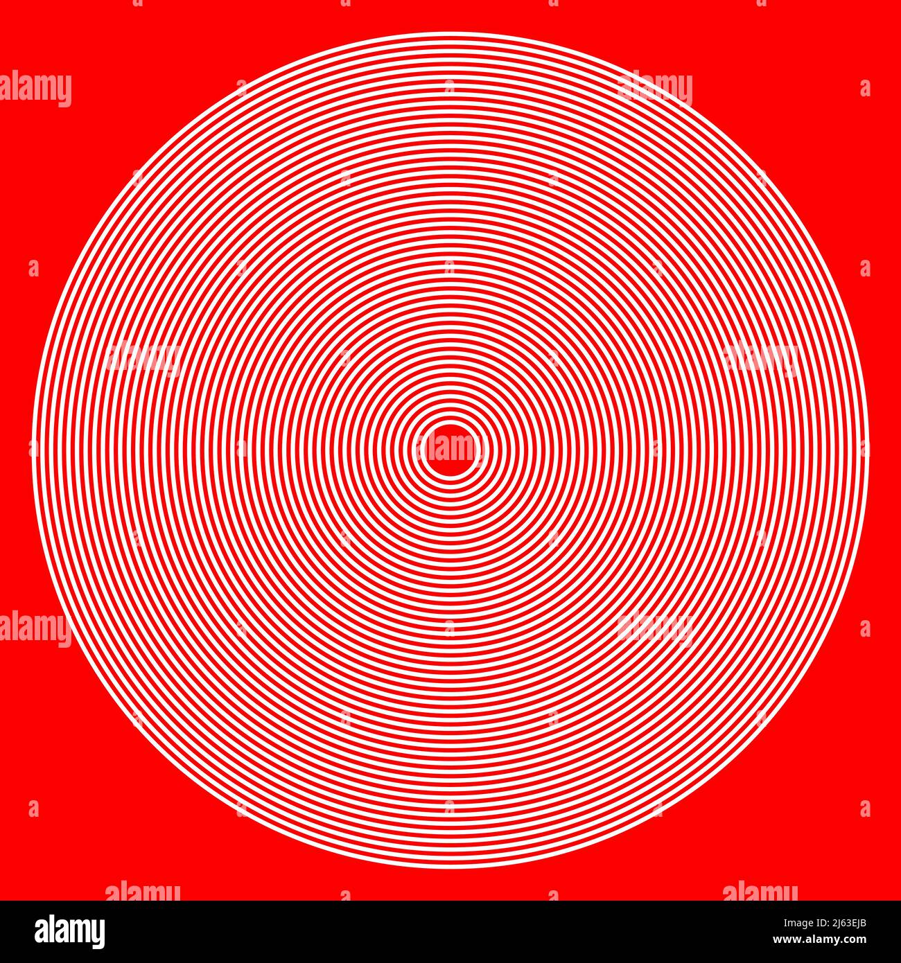 Concentric radial circles, rings design element icon. Stock vector ...