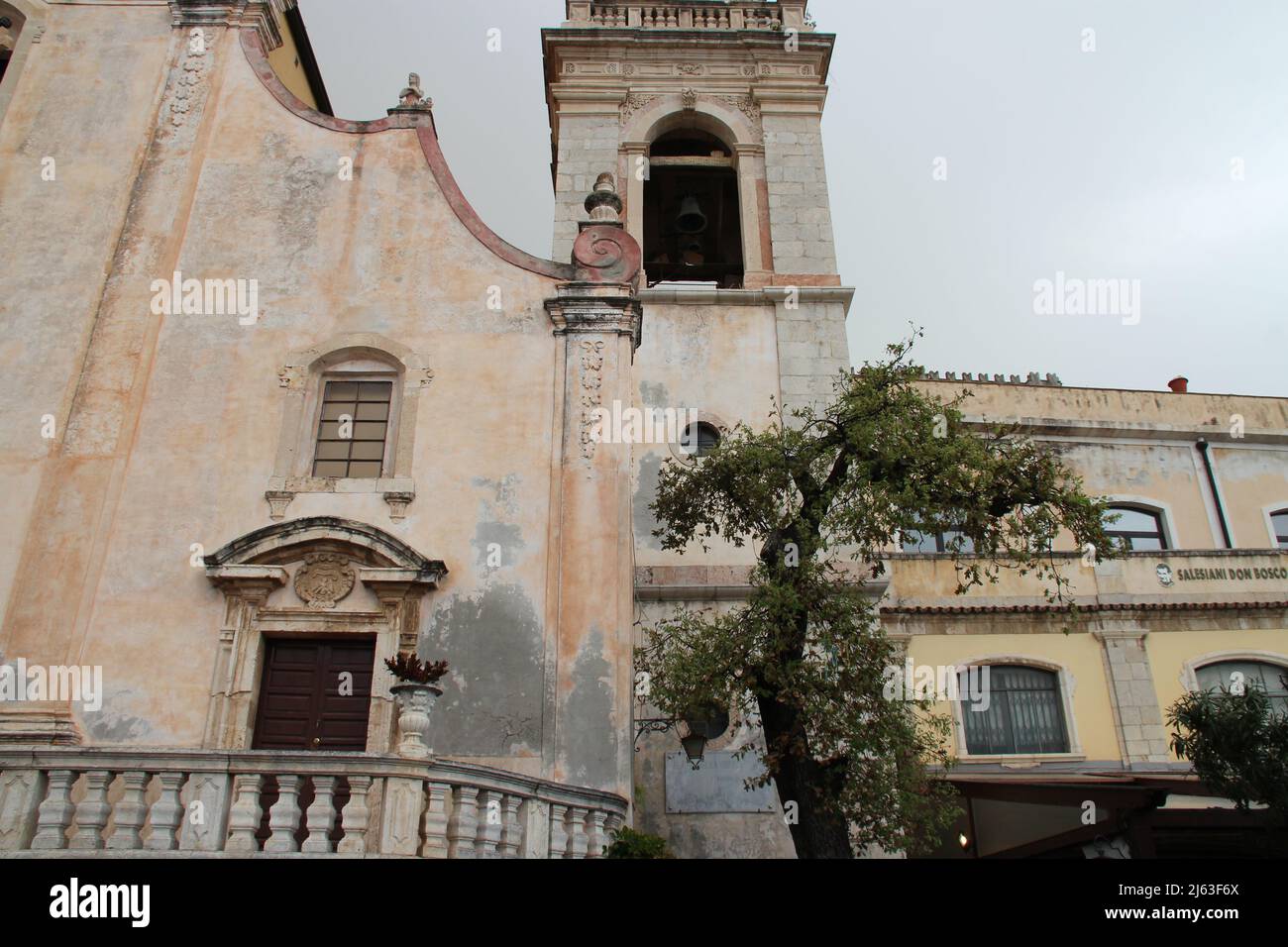 saint joseph church in taormina in sicily (italy) Stock Photo