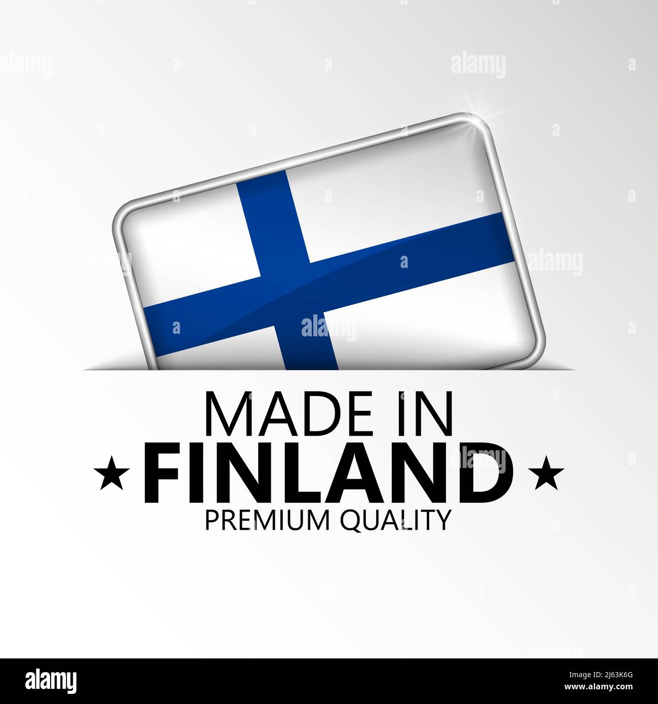 Made in Finland graphic and label. Element of impact for the use you want to make of it. Stock Vector