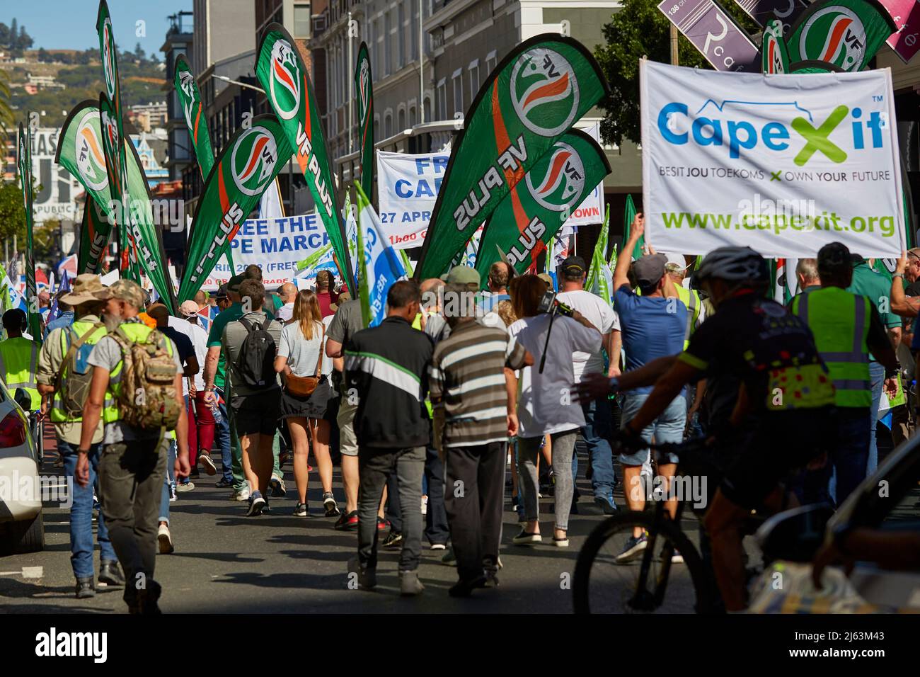 Cape Town, South Africa. 27th Apr, 2022. Cape Town Freedom Day Protest