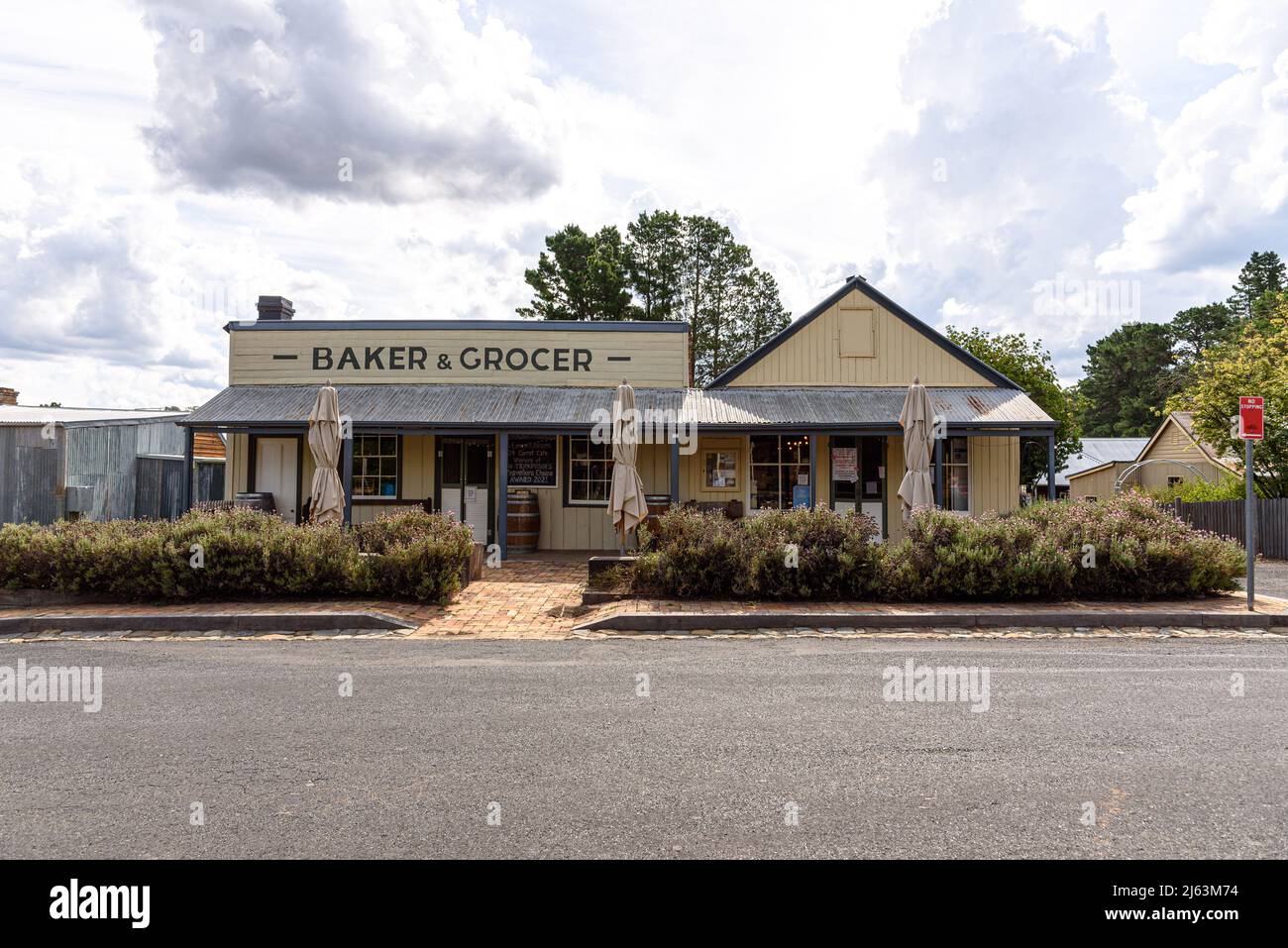The 24 Carrots Store & Cafe in Hill End, New South Wales Stock Photo