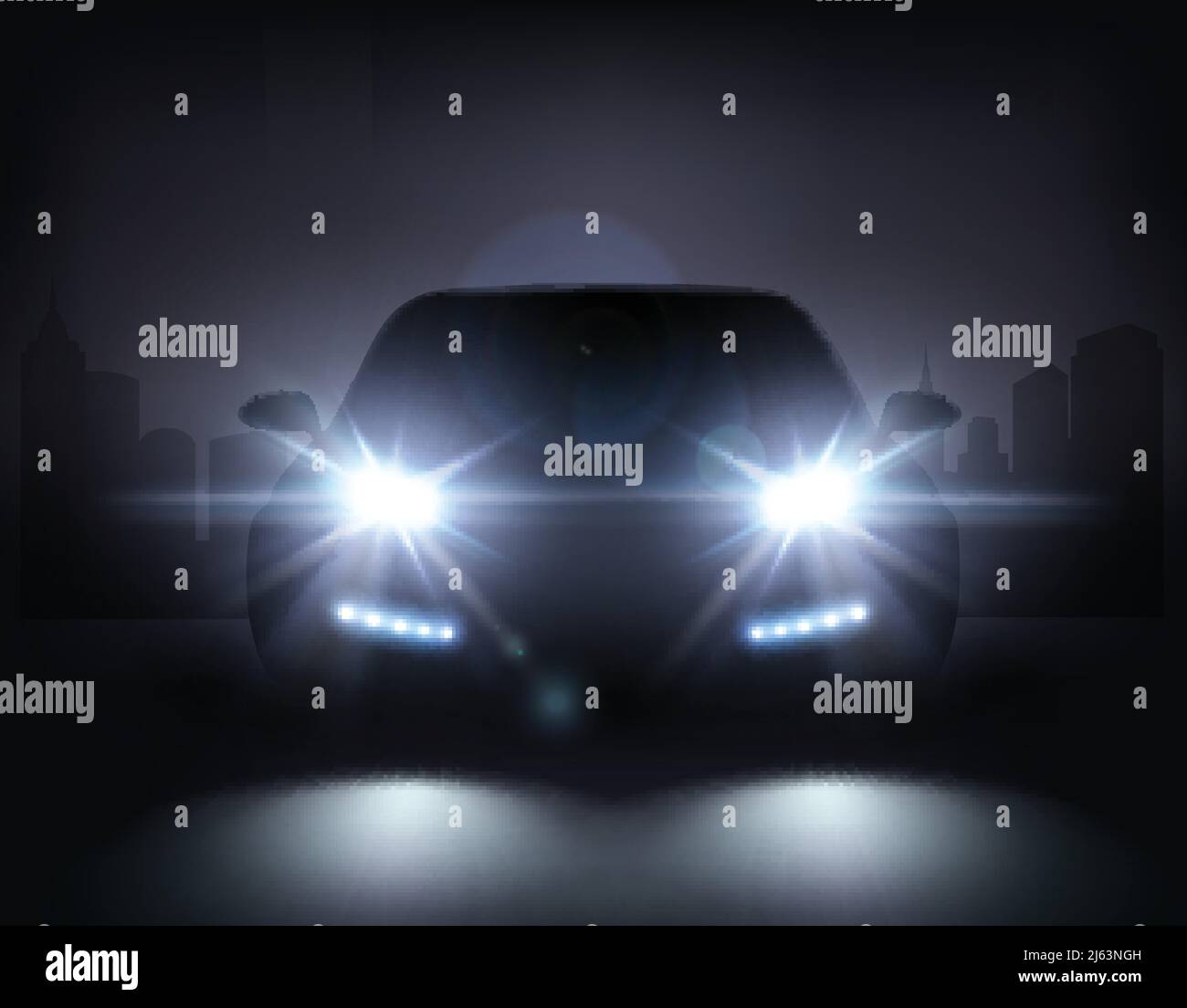 Night automobile race Stock Vector Images Alamy