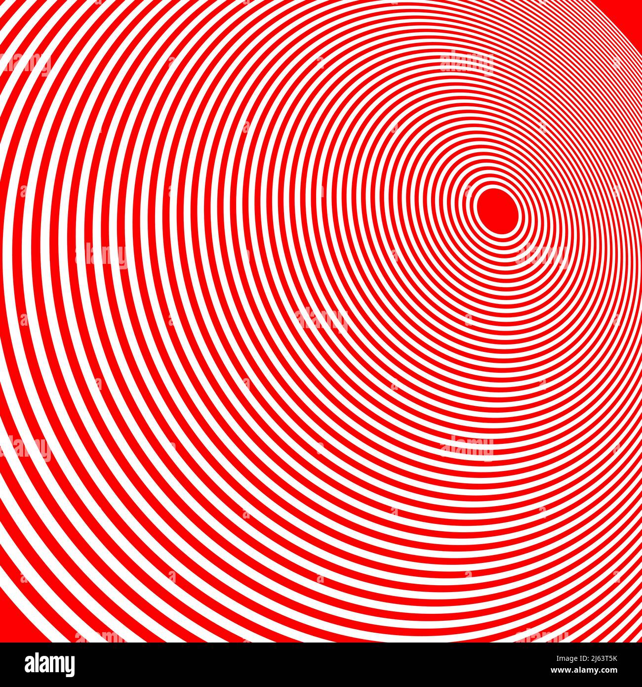 Concentric radial circles, rings design element icon. Stock vector ...