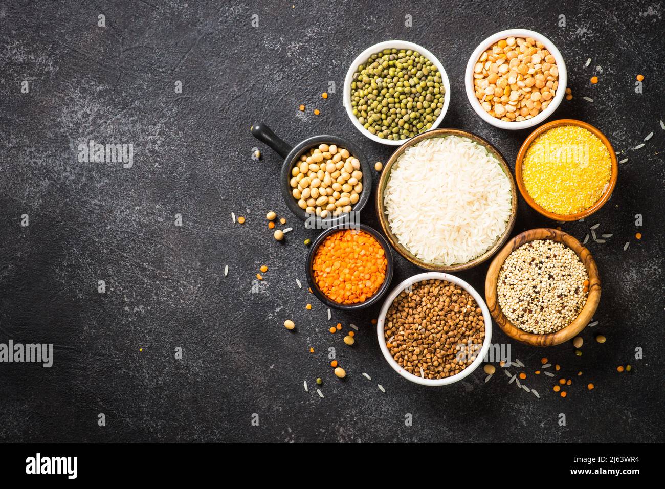 Gluten free food cereals. Healthy food Stock Photo Alamy