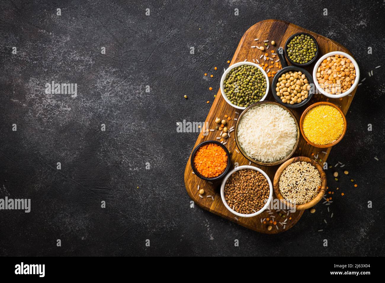 Gluten free food cereals. Healthy food Stock Photo Alamy