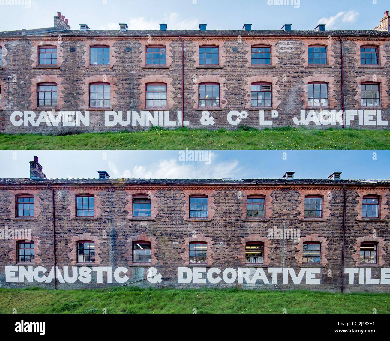 Jackfield Tile Museum, part of the Ironbridge World Heritage site Stock