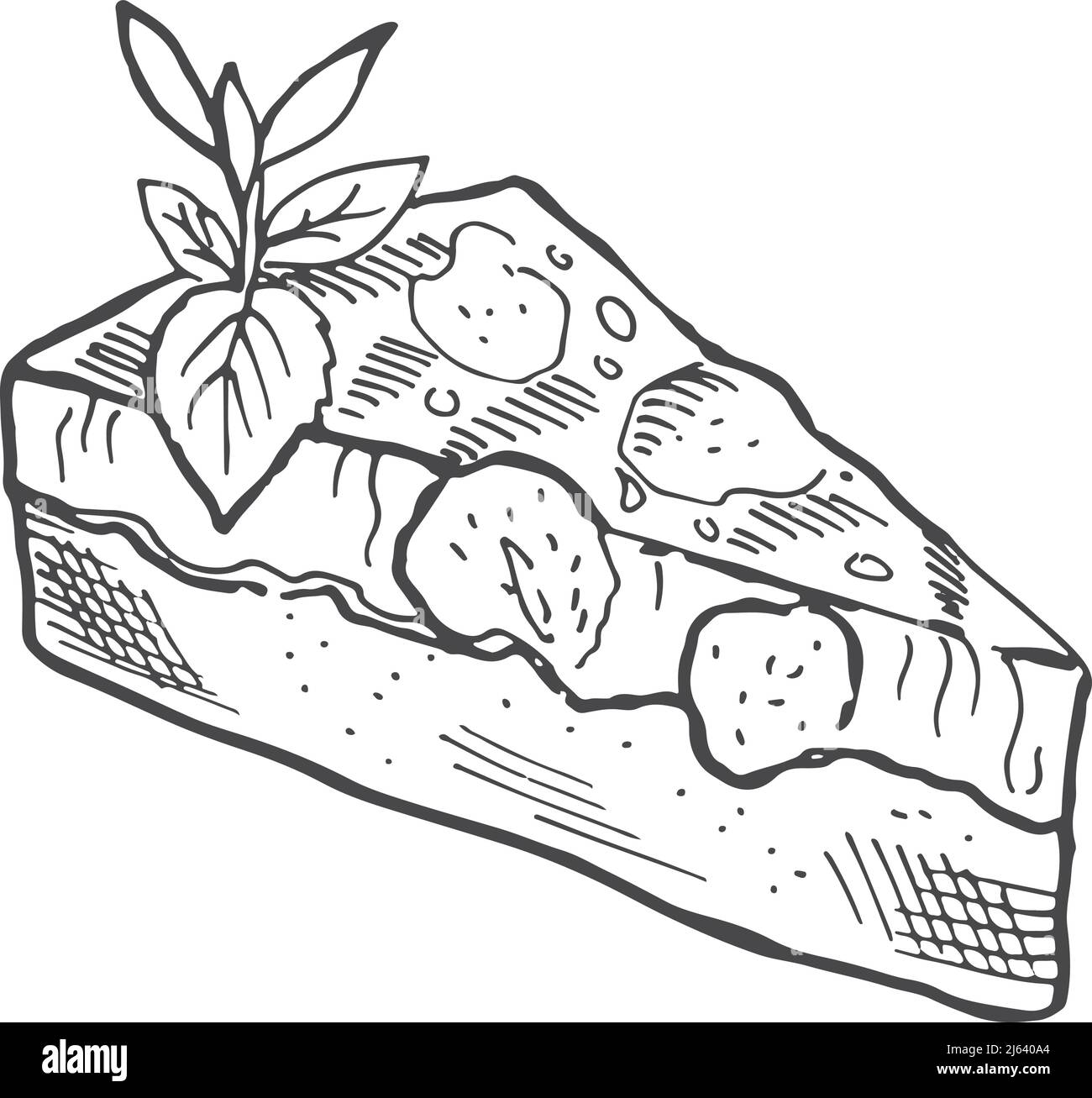 Pie Slice Sketch At Andrew Gillan Blog