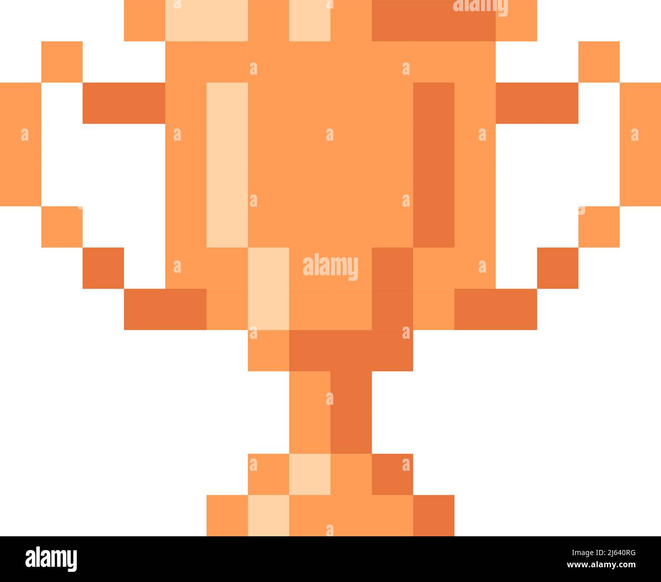 Pixel art bronze cup award trophy icon Stock Vector Image & Art - Alamy
