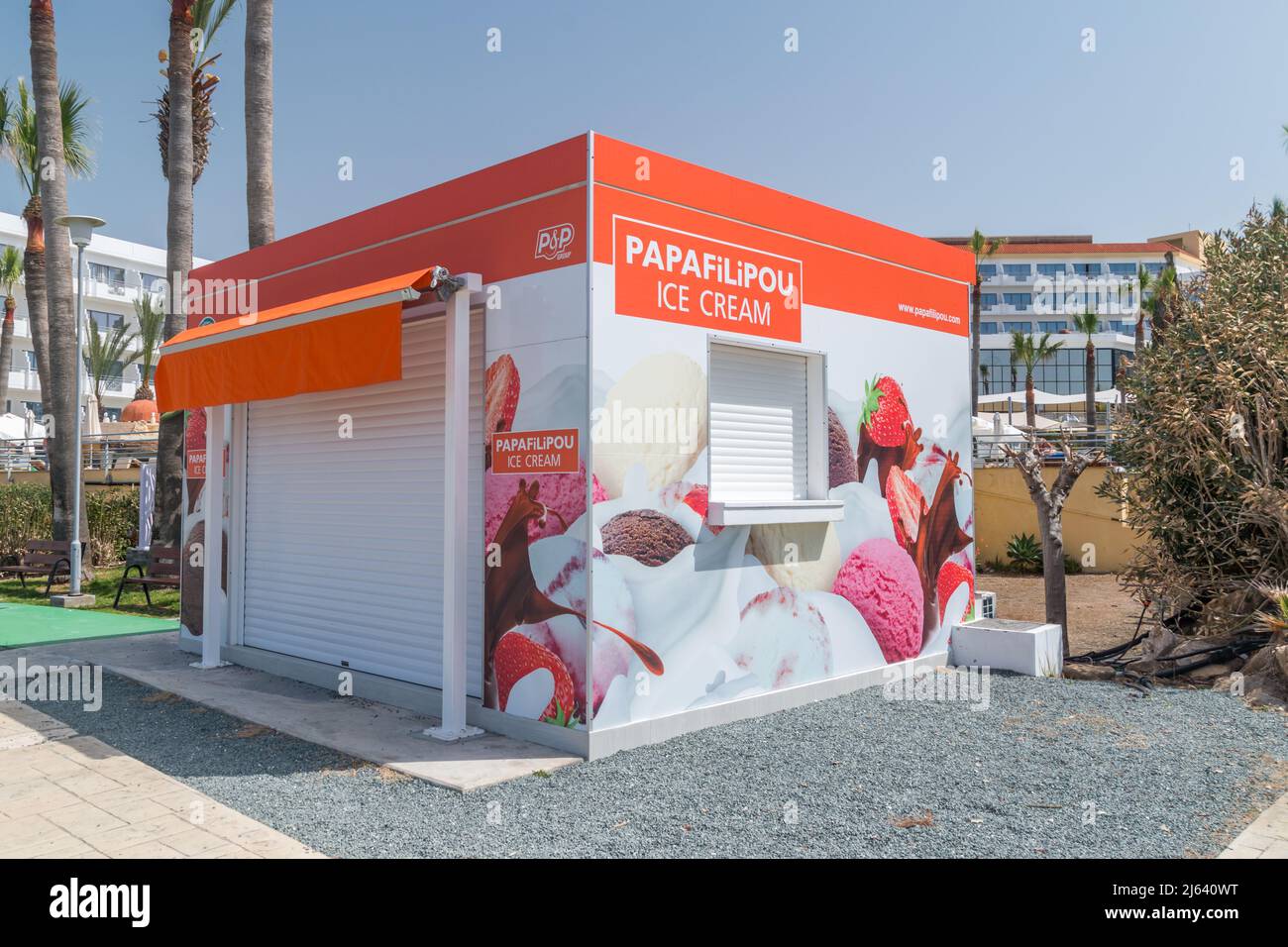 Chloraka, Cyprus April 2, 2022 PAPAFiLiPOU Ice Cream Stock Photo Alamy