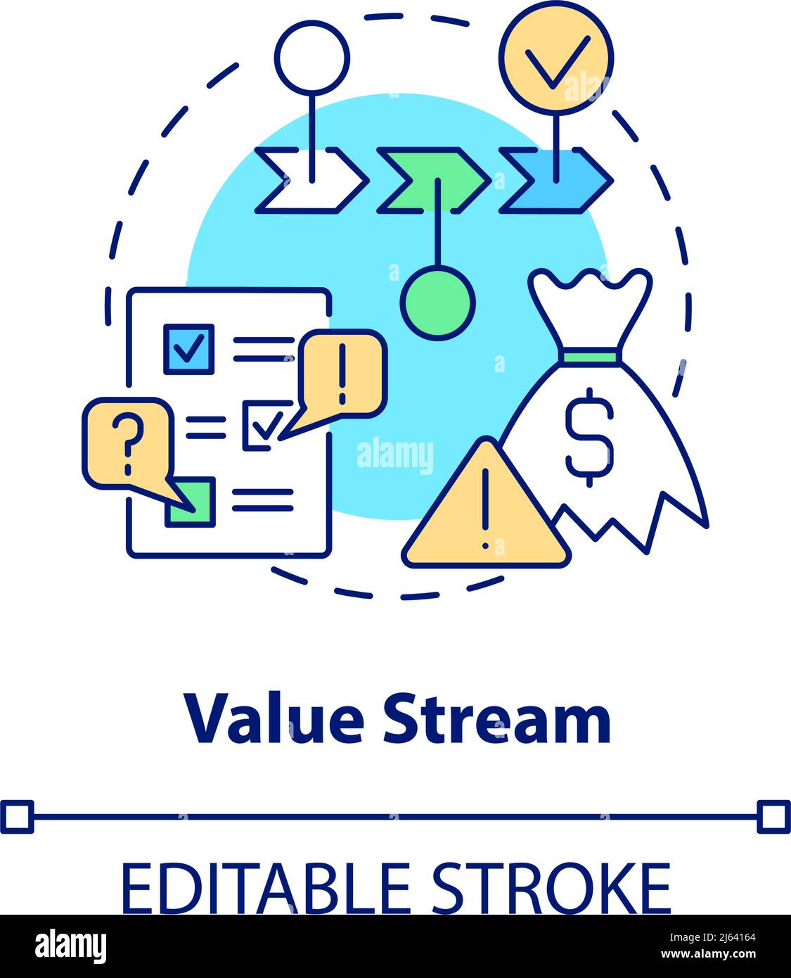 Value stream concept icon Stock Vector Image & Art Alamy