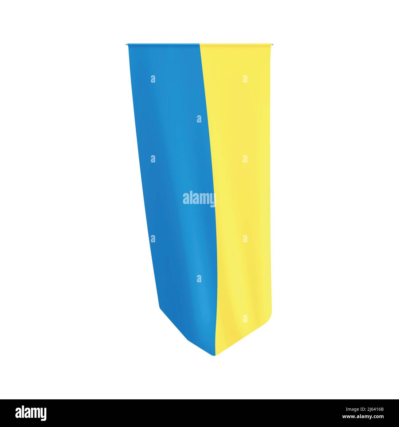 Ukraine vertical flag. National Ukrainian yellow blue flag. Ukraine