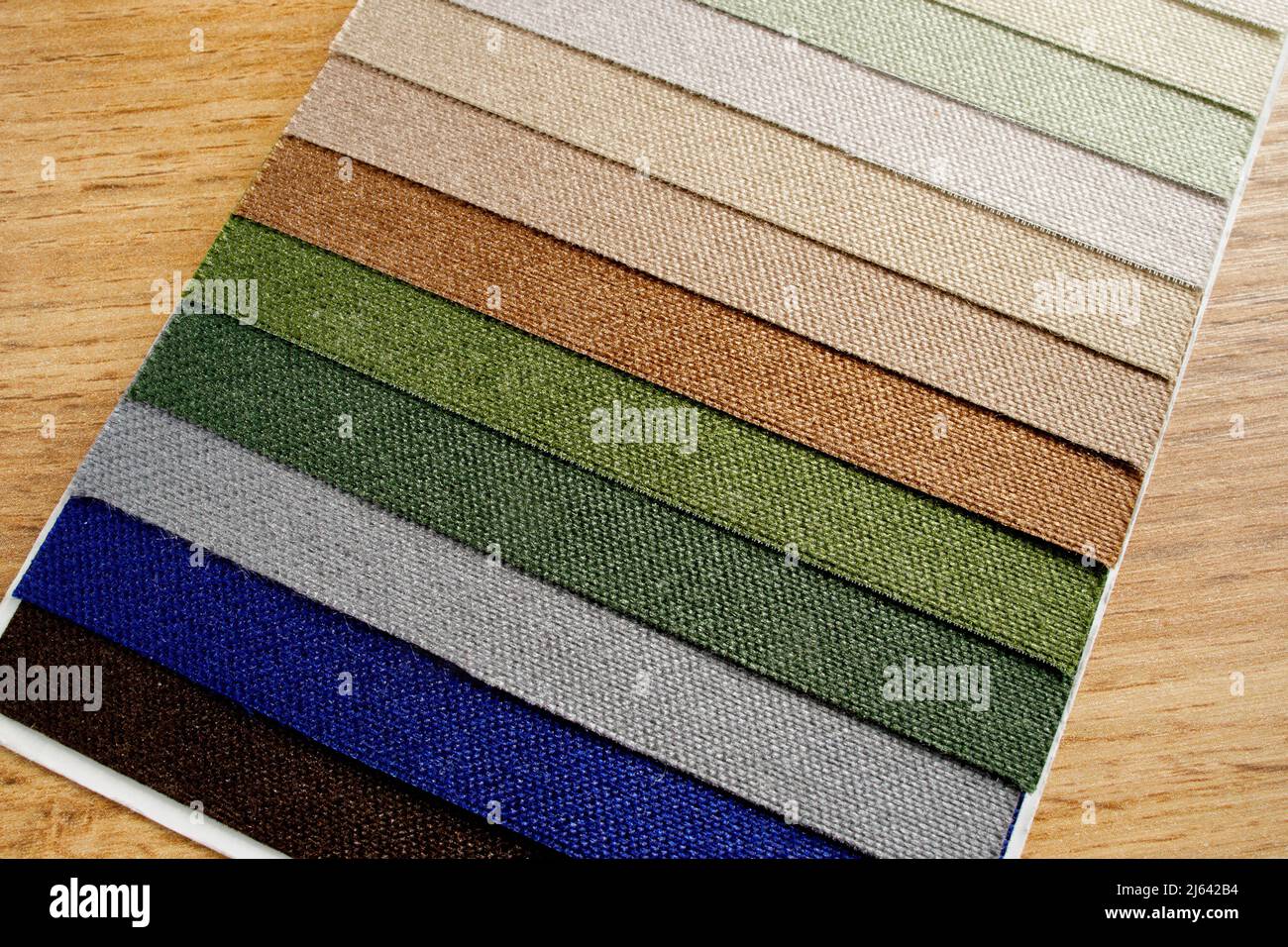 Catalog of different shades of fabric colors. Variety of color of dense