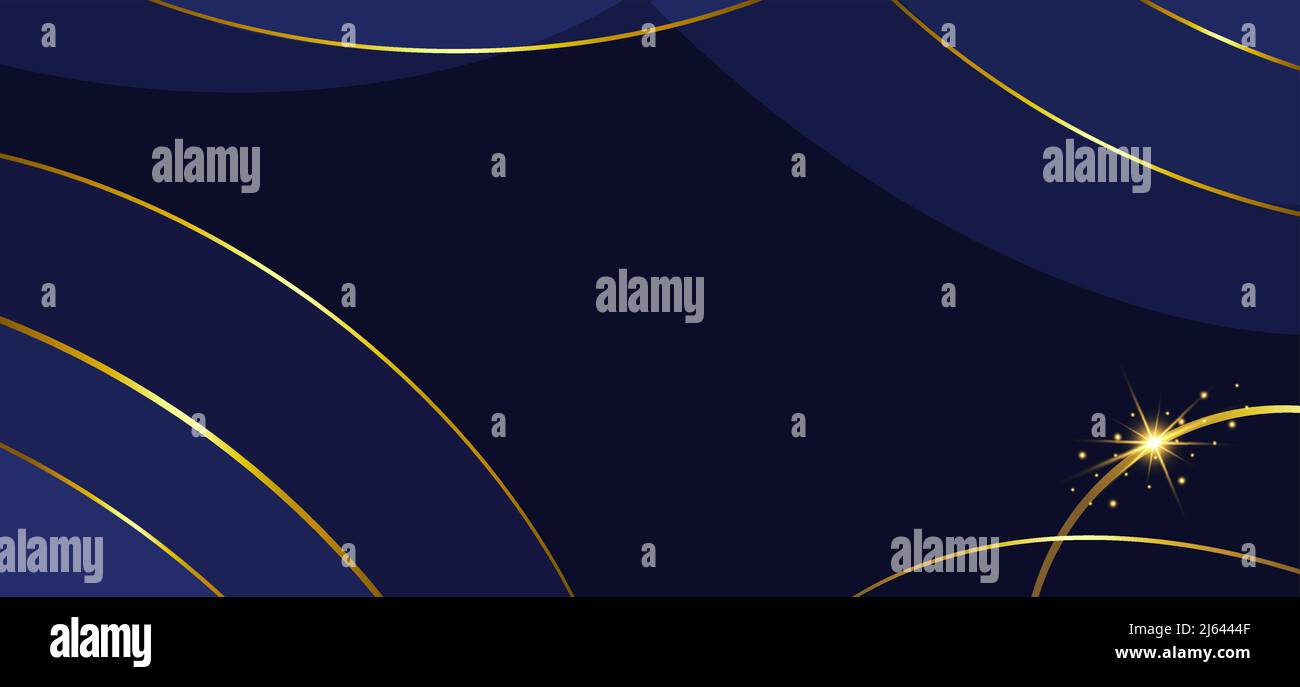 Vector abstract background. Dark background with golden thin lines ...