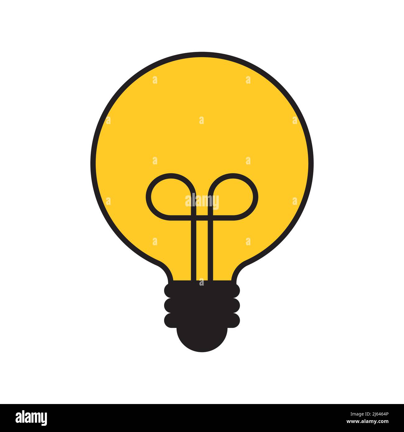 Simple light bulb icon. Vector illustration EPS10 Stock Vector Image ...