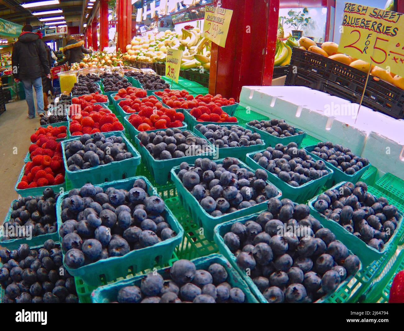 Blueberry for sale in the market Stock Photo