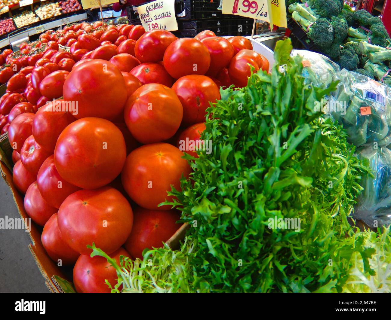 Red tomato for sale in the market Stock Photo Alamy