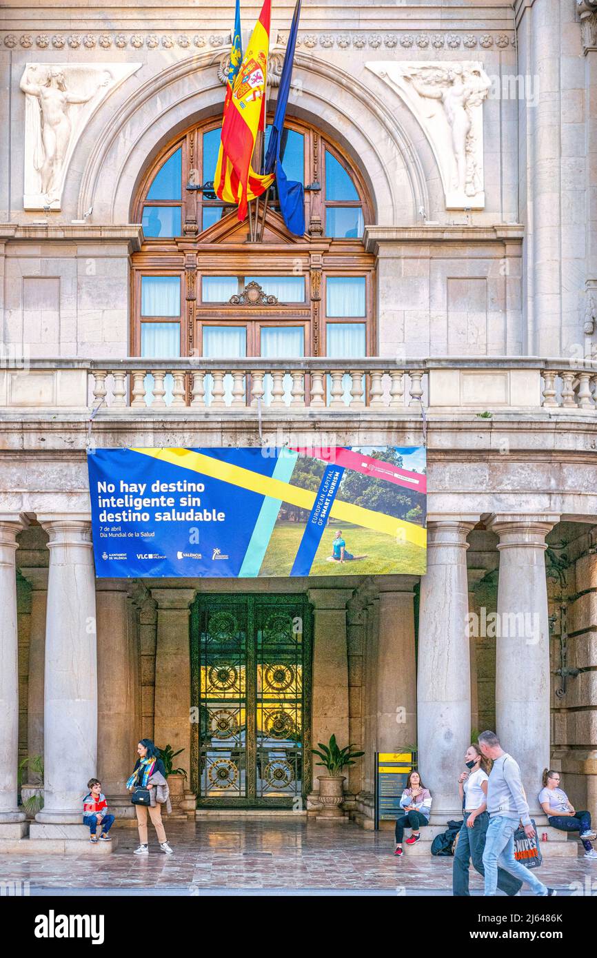 Daily Life in Valencia city, Spain, 2022 Stock Photo