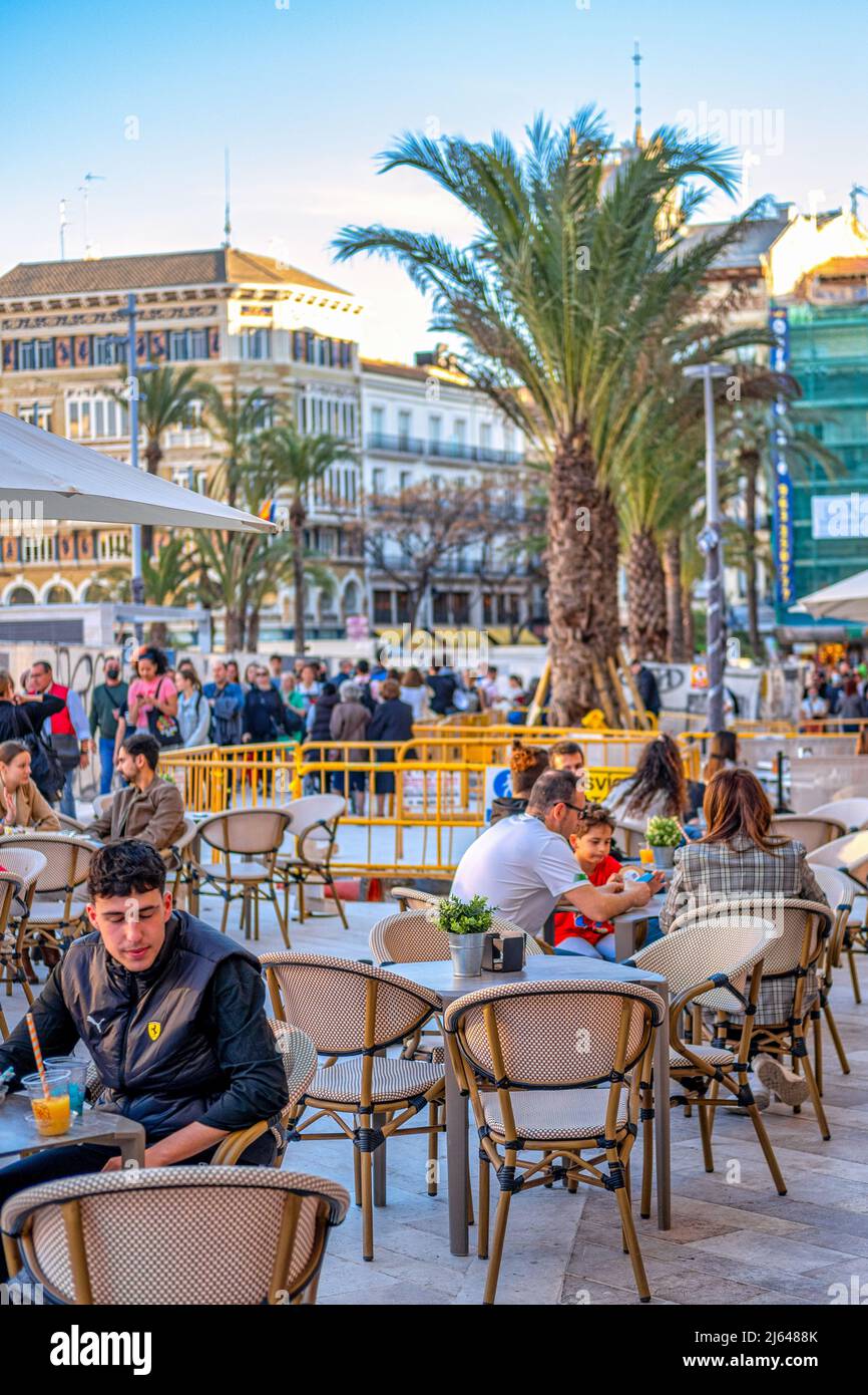 Daily Life in Valencia city, Spain, 2022 Stock Photo