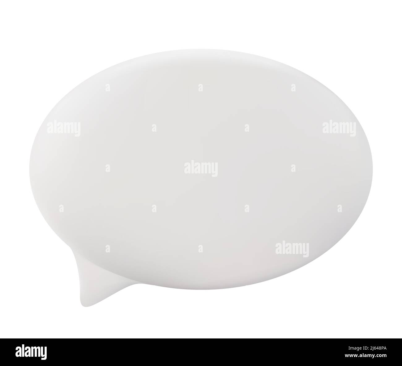3d Speech Bubble Vector Illustration on white Stock Vector