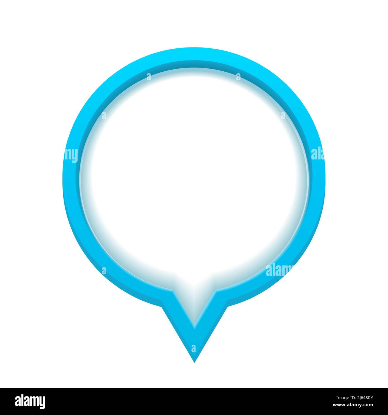 3d Speech Bubble Vector Illustration on white Stock Vector