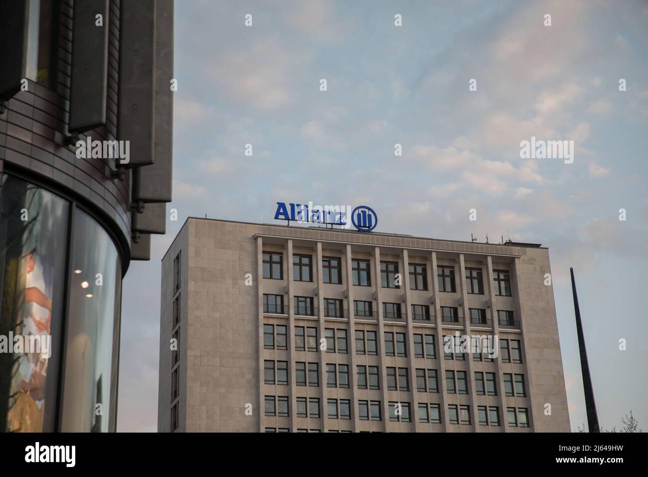 Building of world's largest insurance company, Allianz, in Berlin ...