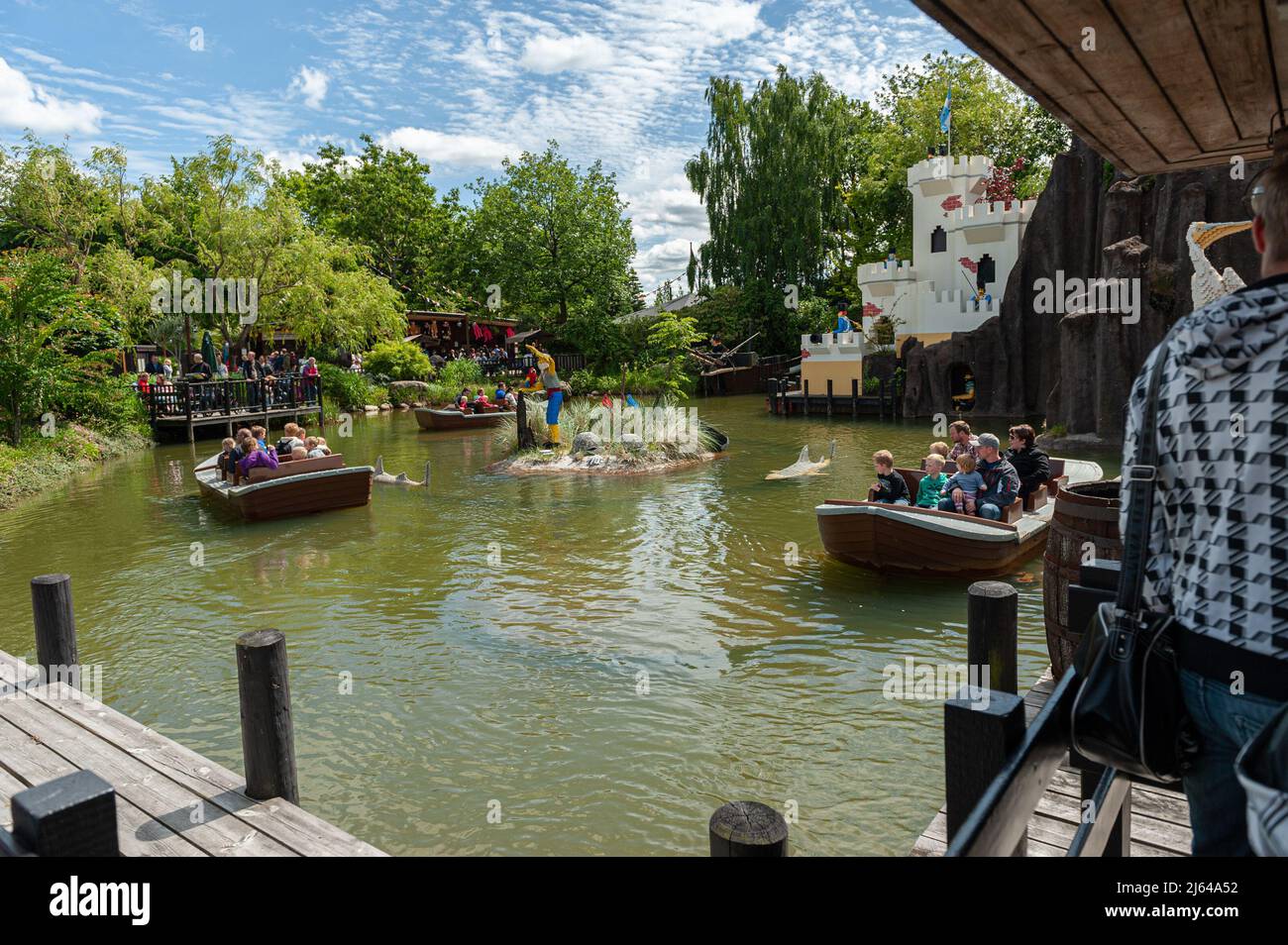 Billund, Denmark - June 25 2011: Legoland pirates boat ride Stock Photo