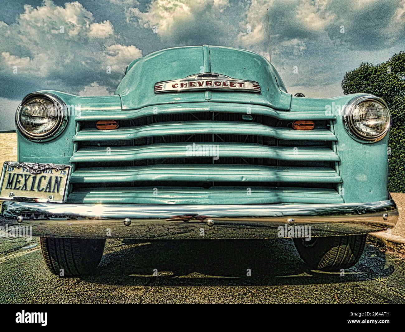 Old Chevy in New Mexico Stock Photo