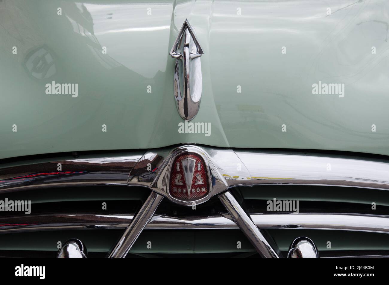 Detail, Green  Hornet automobile Stock Photo